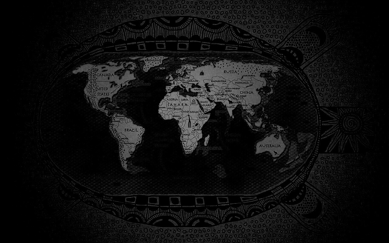 Карта мира на черепахе обои