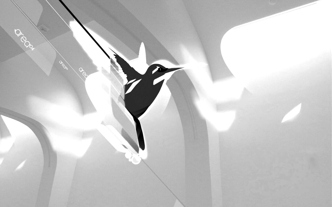 Логотип-колибри обои