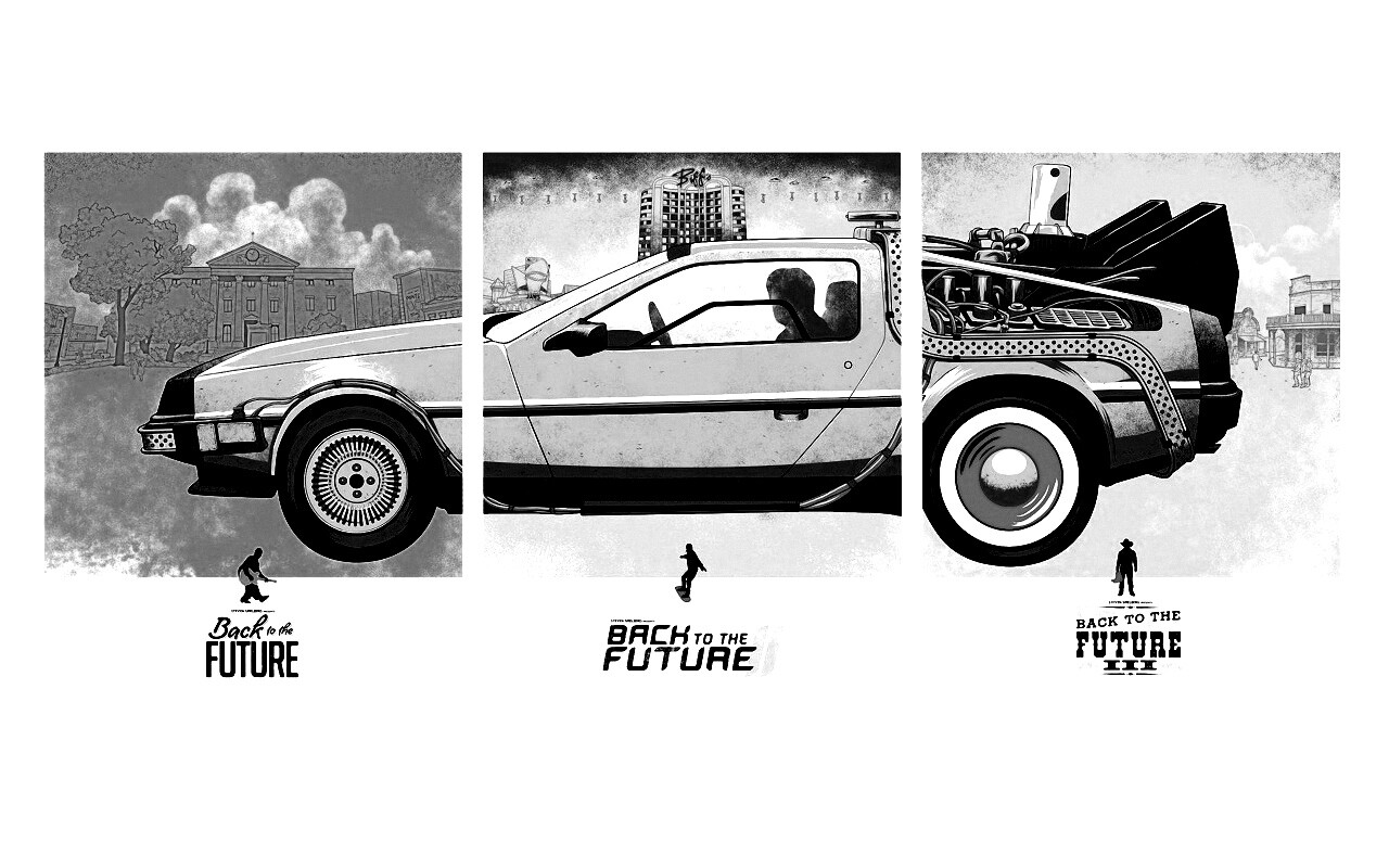 Делориан из Назад в будущее обои