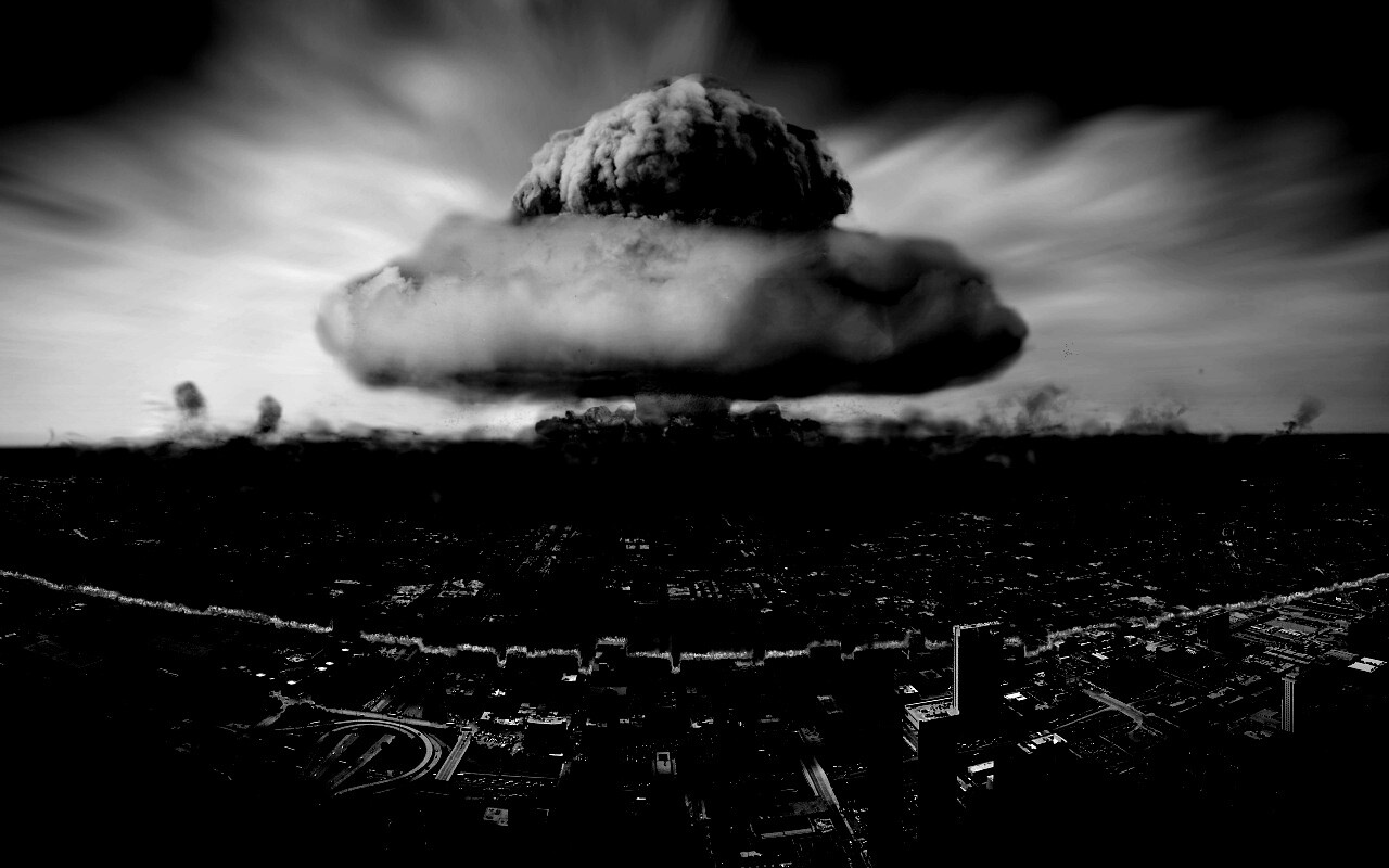 Ядерный взрыв в городе обои