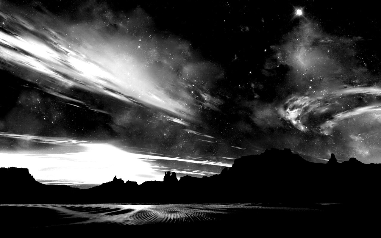 Ночное звездное небо обои