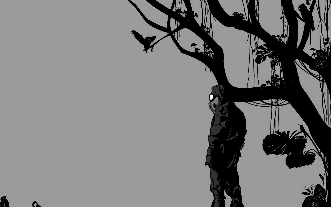 Человек в защитном костюме обои