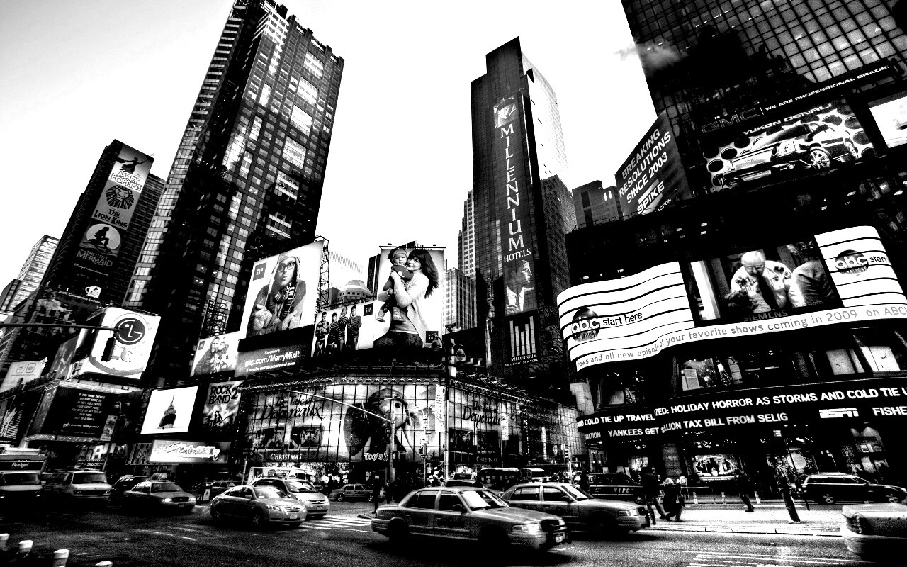 Улицы Нью-Йорка обои