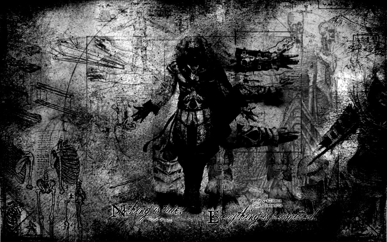 Гравюра Assasins Creed обои