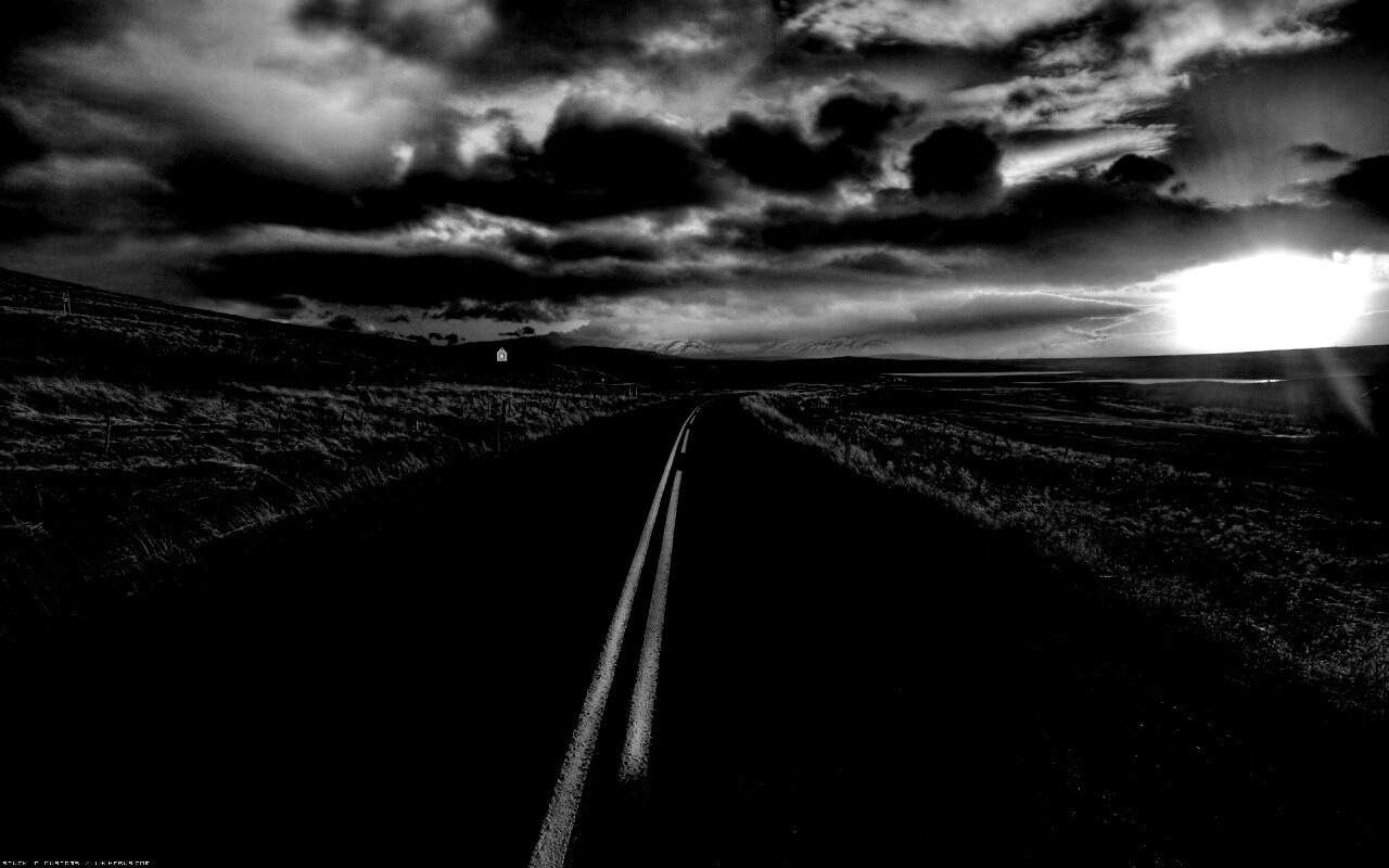 Пустая дорога обои