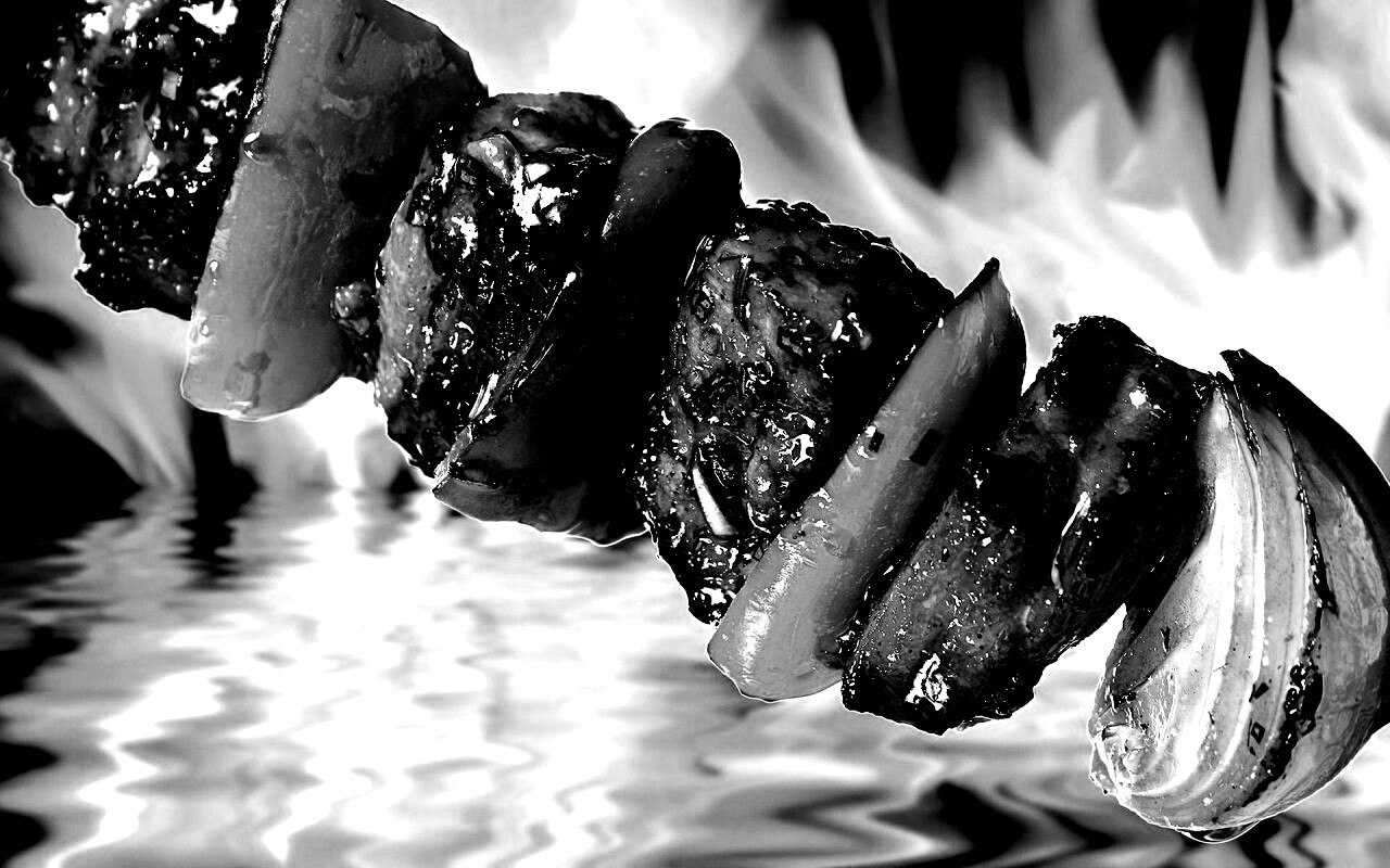 Сочный шашлычок обои