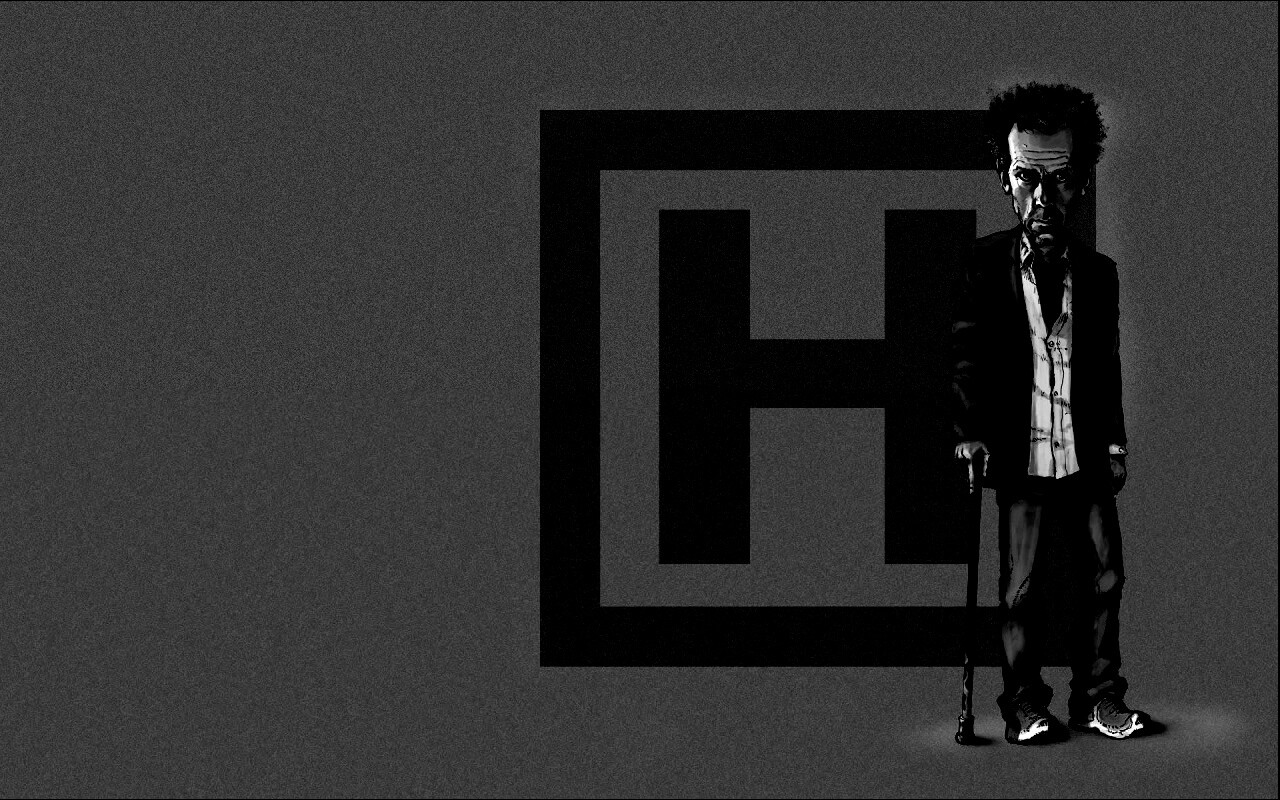 Шарж на доктора Хауса обои