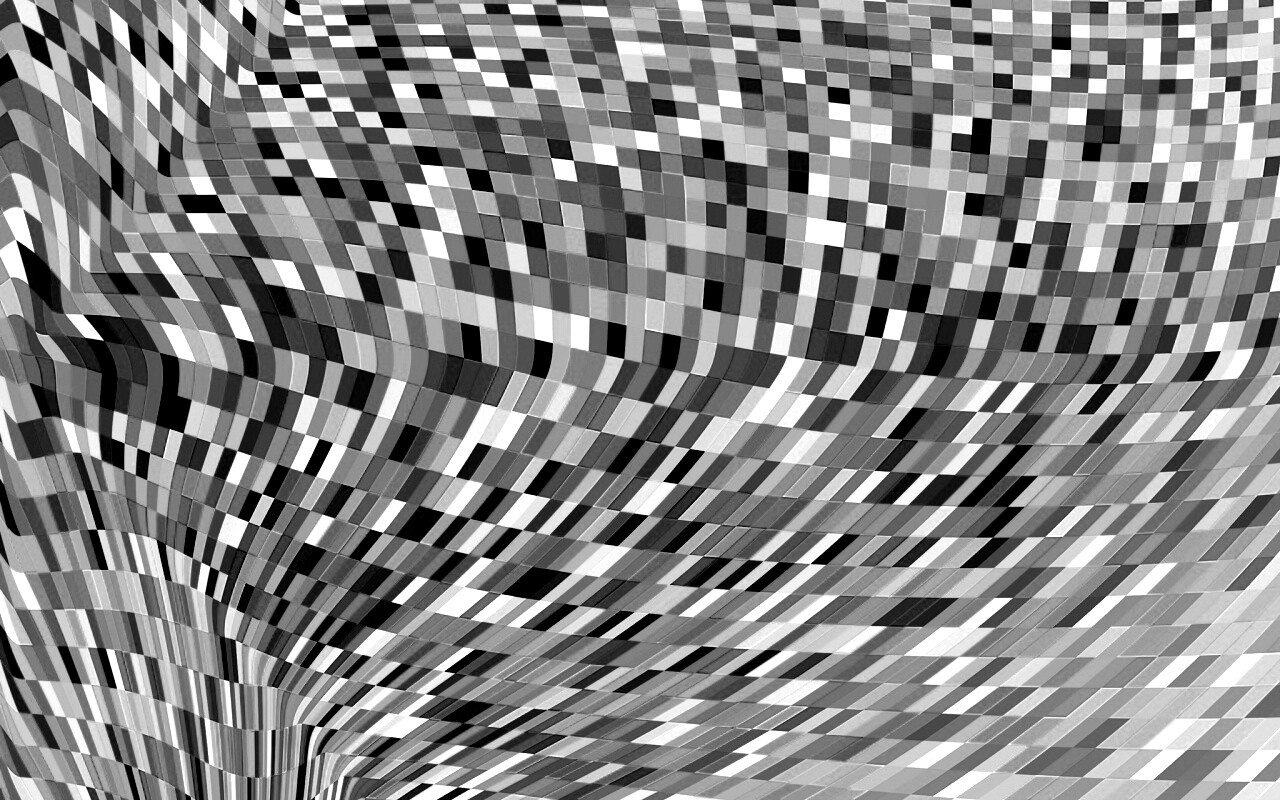 Пиксельная воронка обои