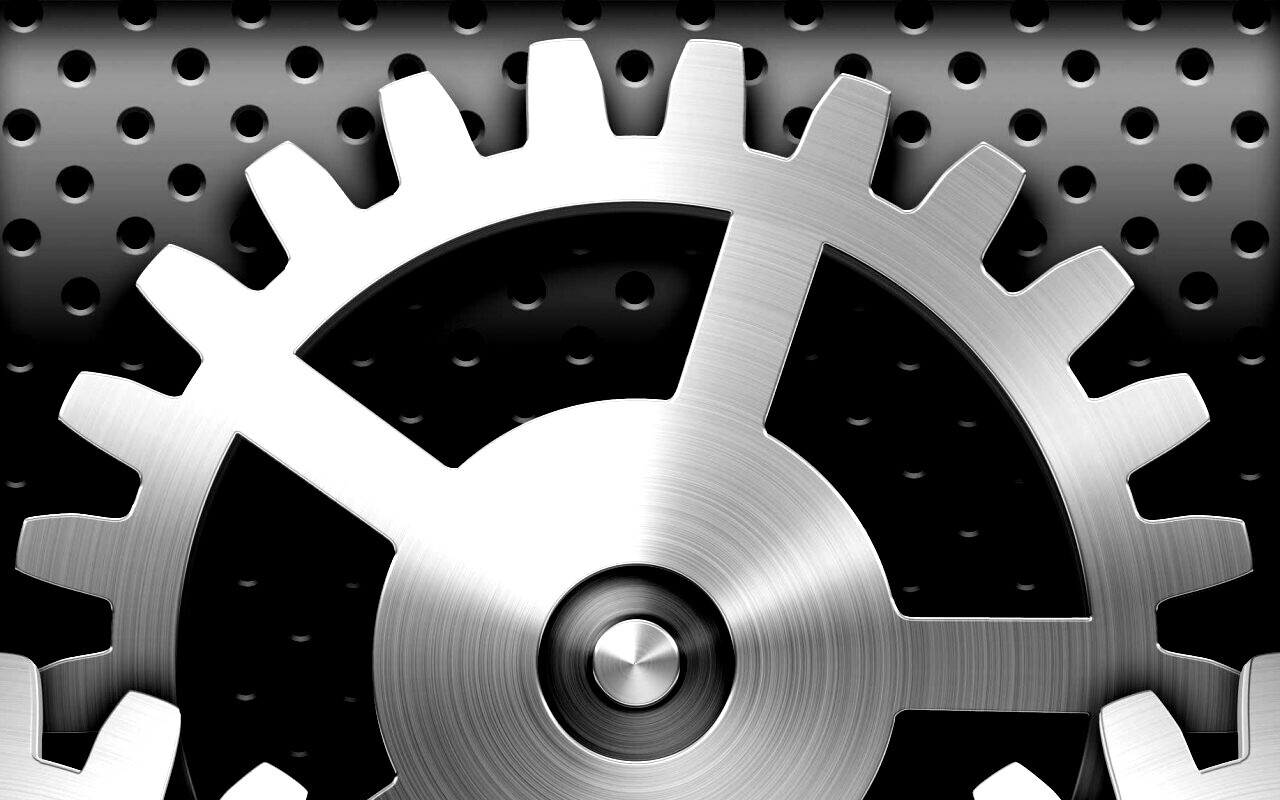 Серебреная шестерня обои