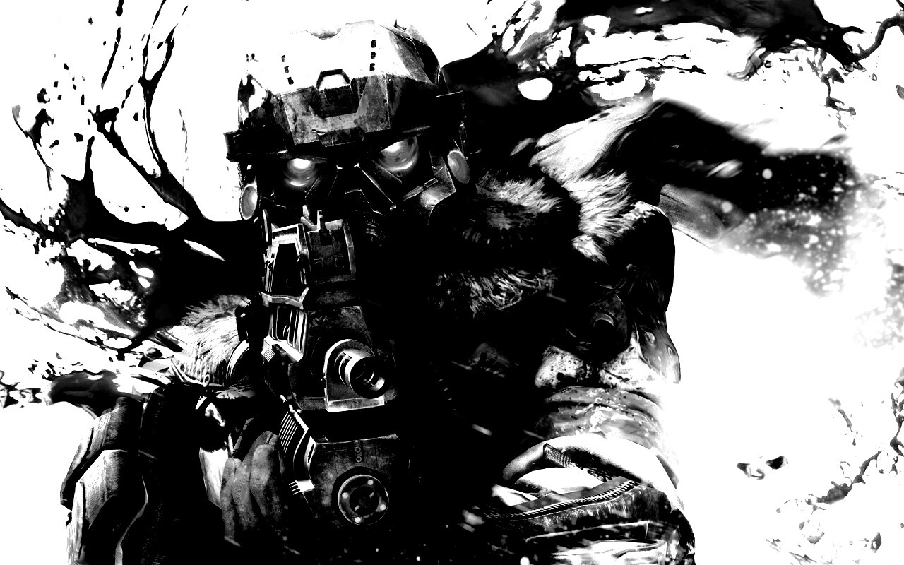 Боец в зимней форме обои