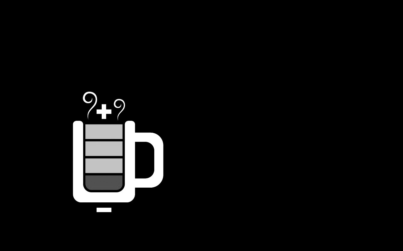 Зарядка от кофе обои