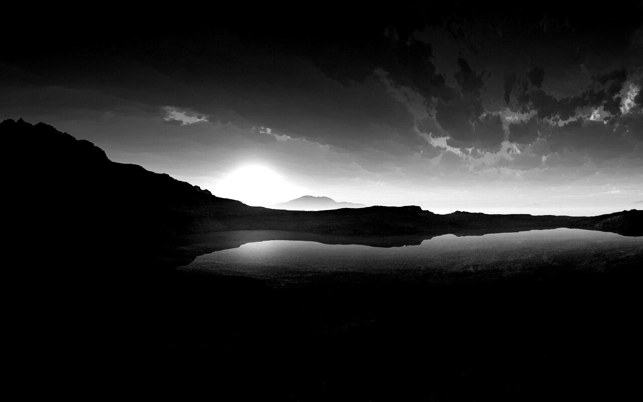 Озеро в каменистой пустыне обои