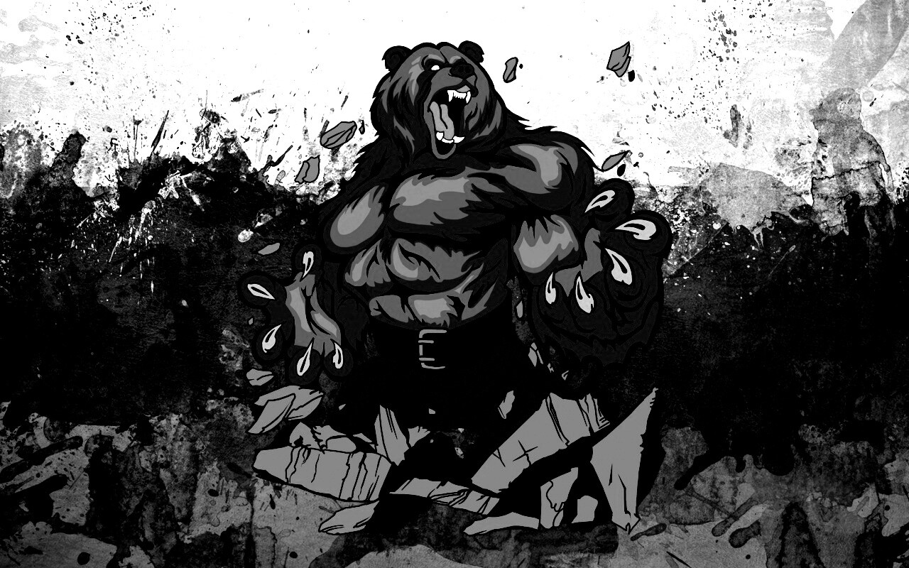 Русский патриотический медведь обои