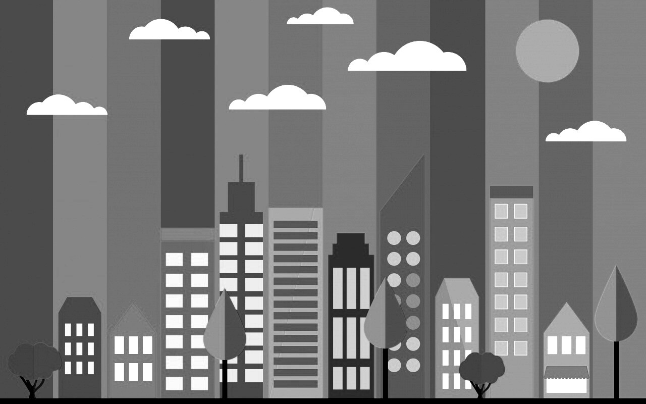 Векторный рисунок города обои