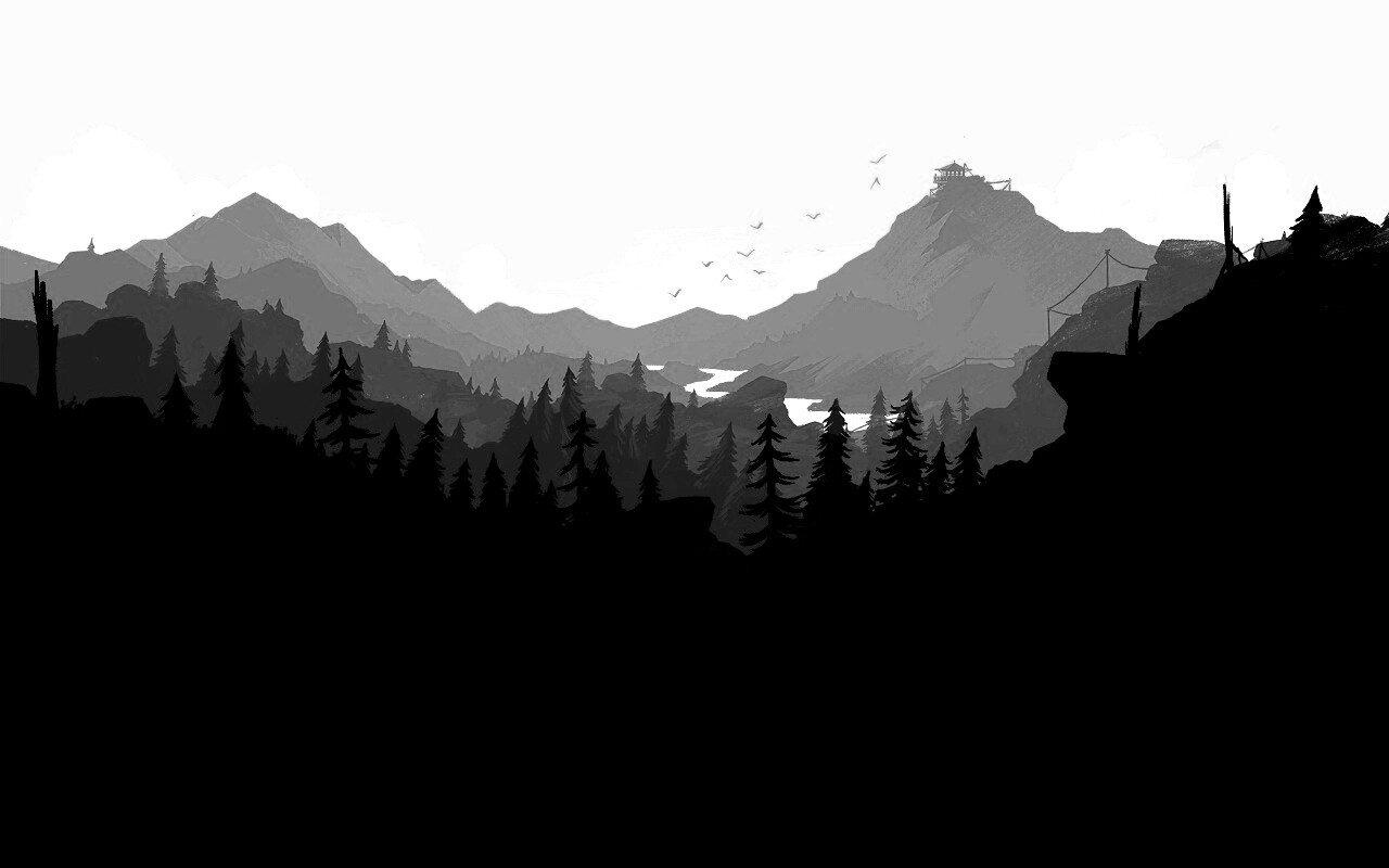 Красный Firewatch обои