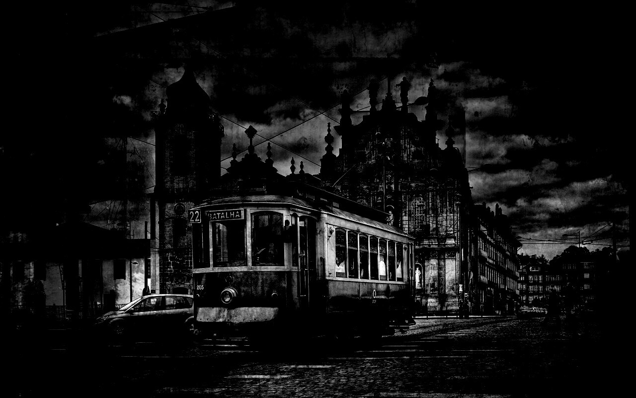 Старинный трамвай обои