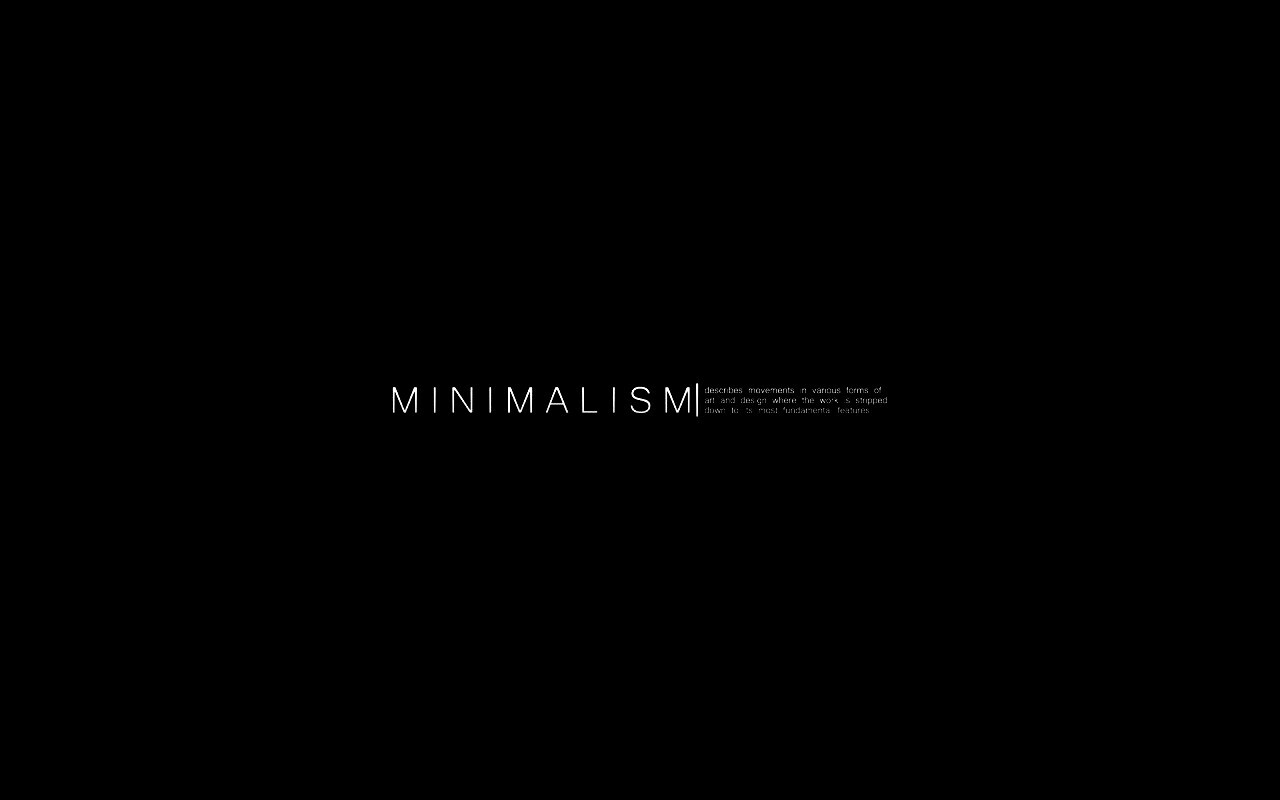 Минимализм обои