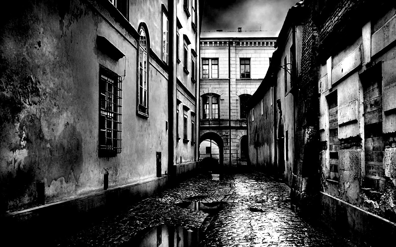 Проходной дворик обои