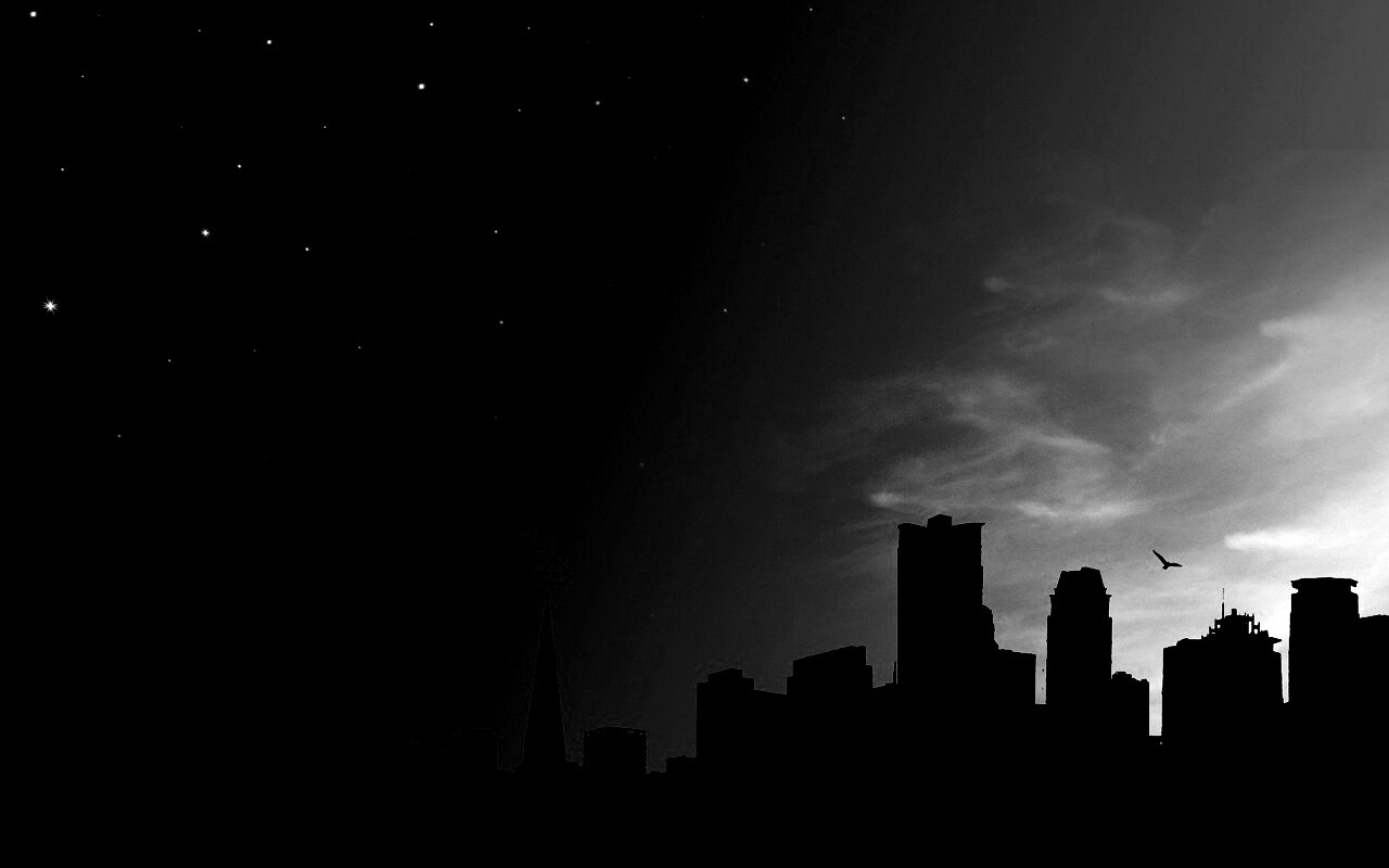 Ночной город обои