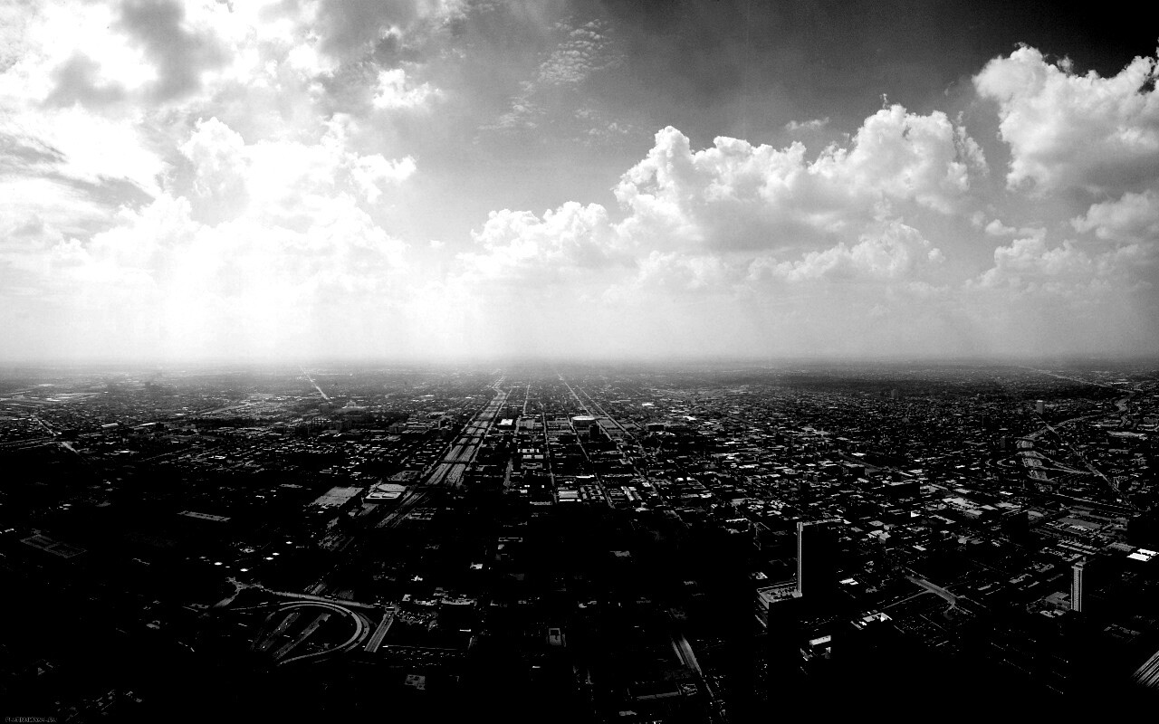 Город: вид сверху обои