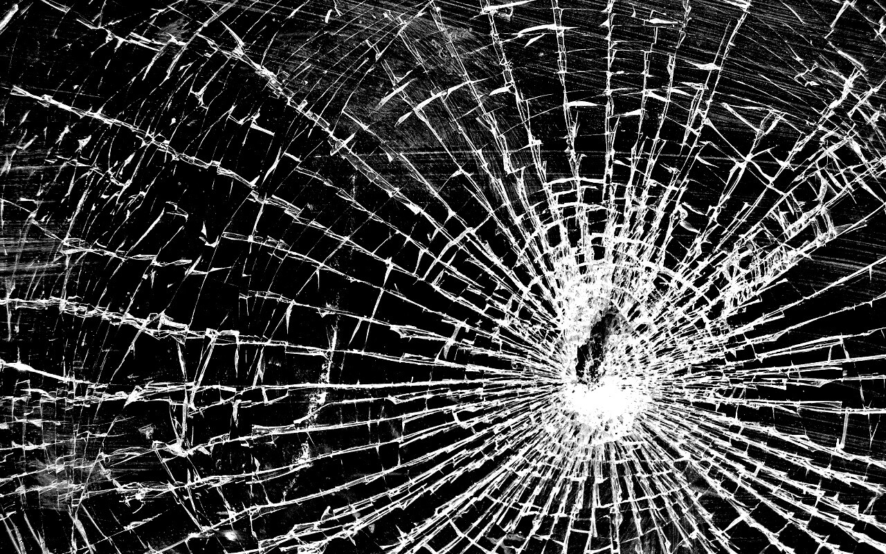 Разбитое стекло, текстура обои