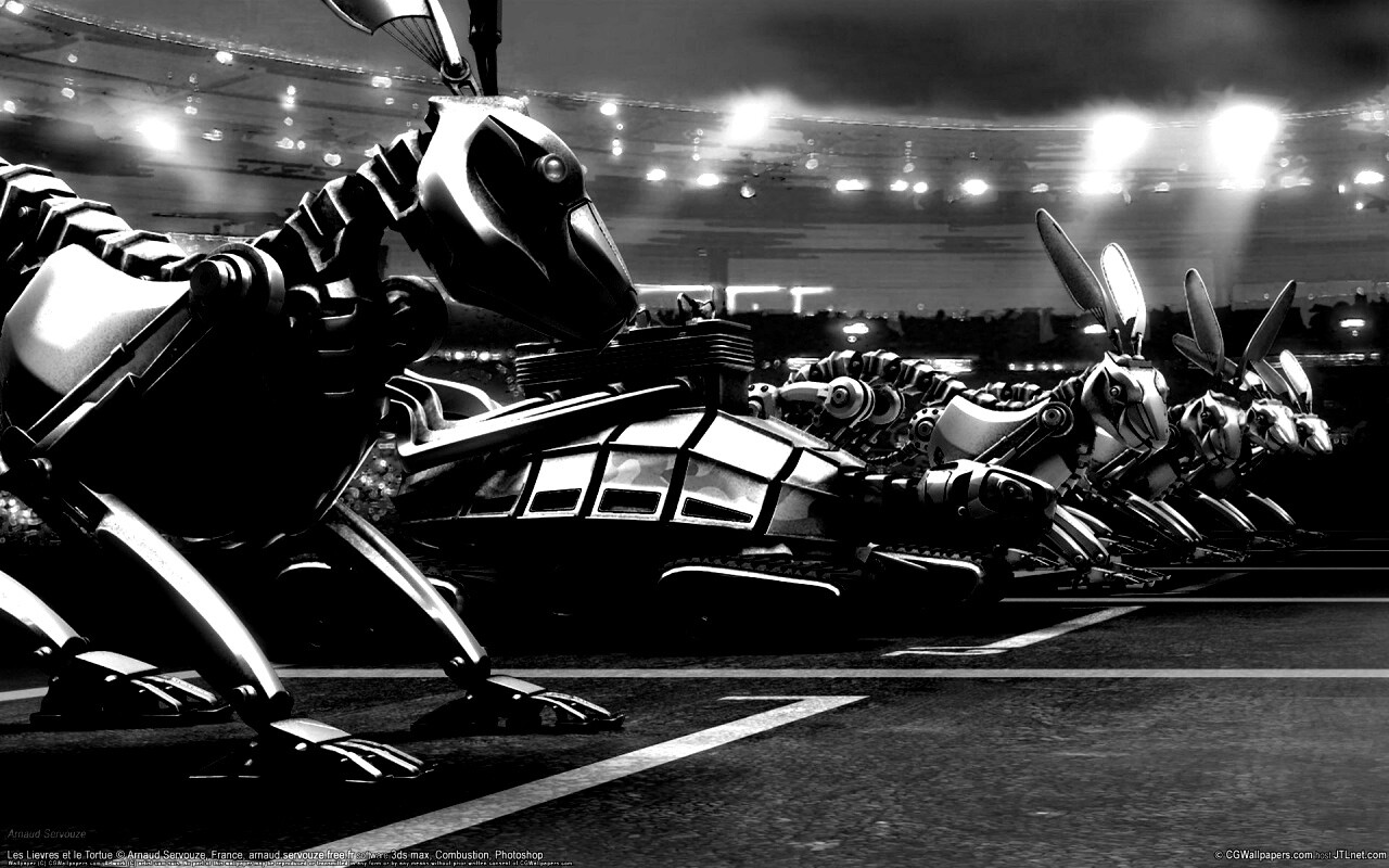 Роботы на старте обои