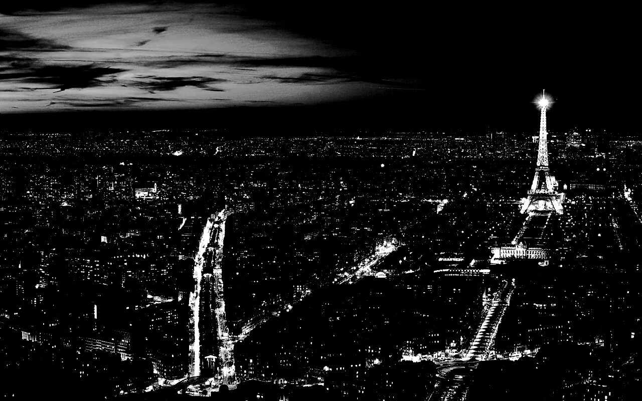 Ночной париж обои
