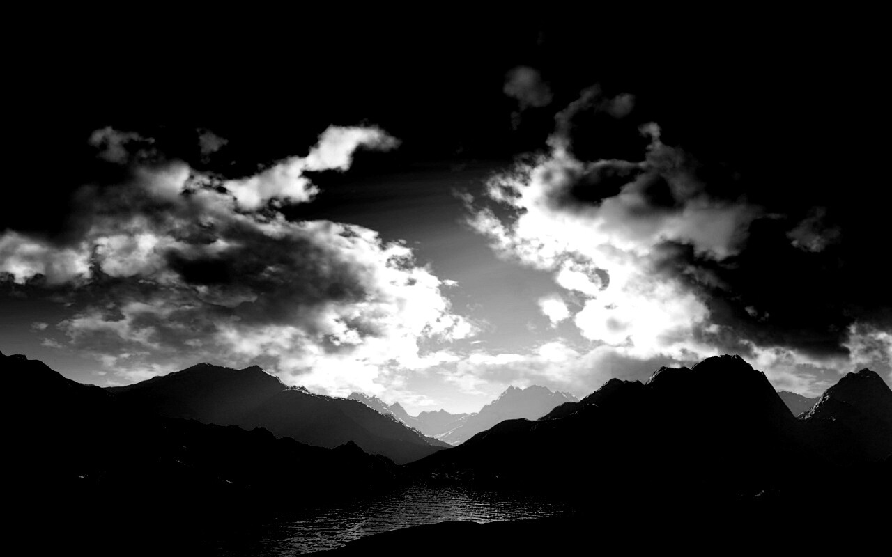 Закат в горах обои