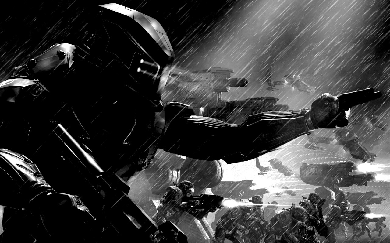 Бой под дождем обои