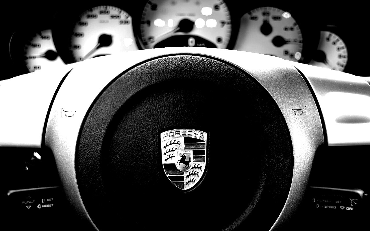 Руль Porshe обои