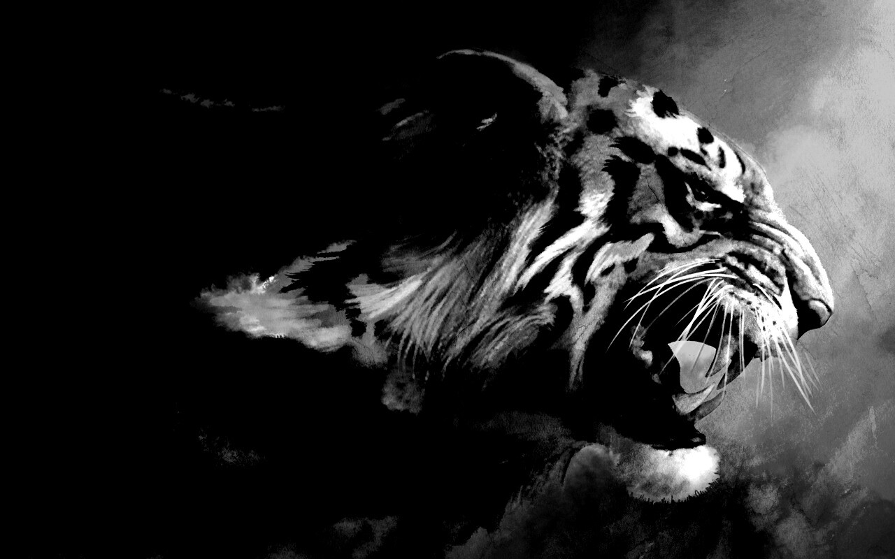 Картина с тигром обои