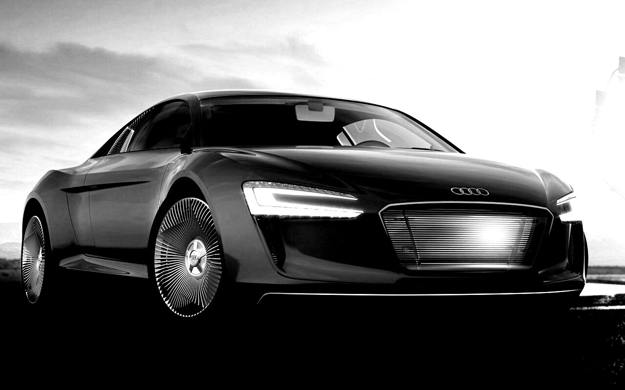 Красный автомобиль Audi обои