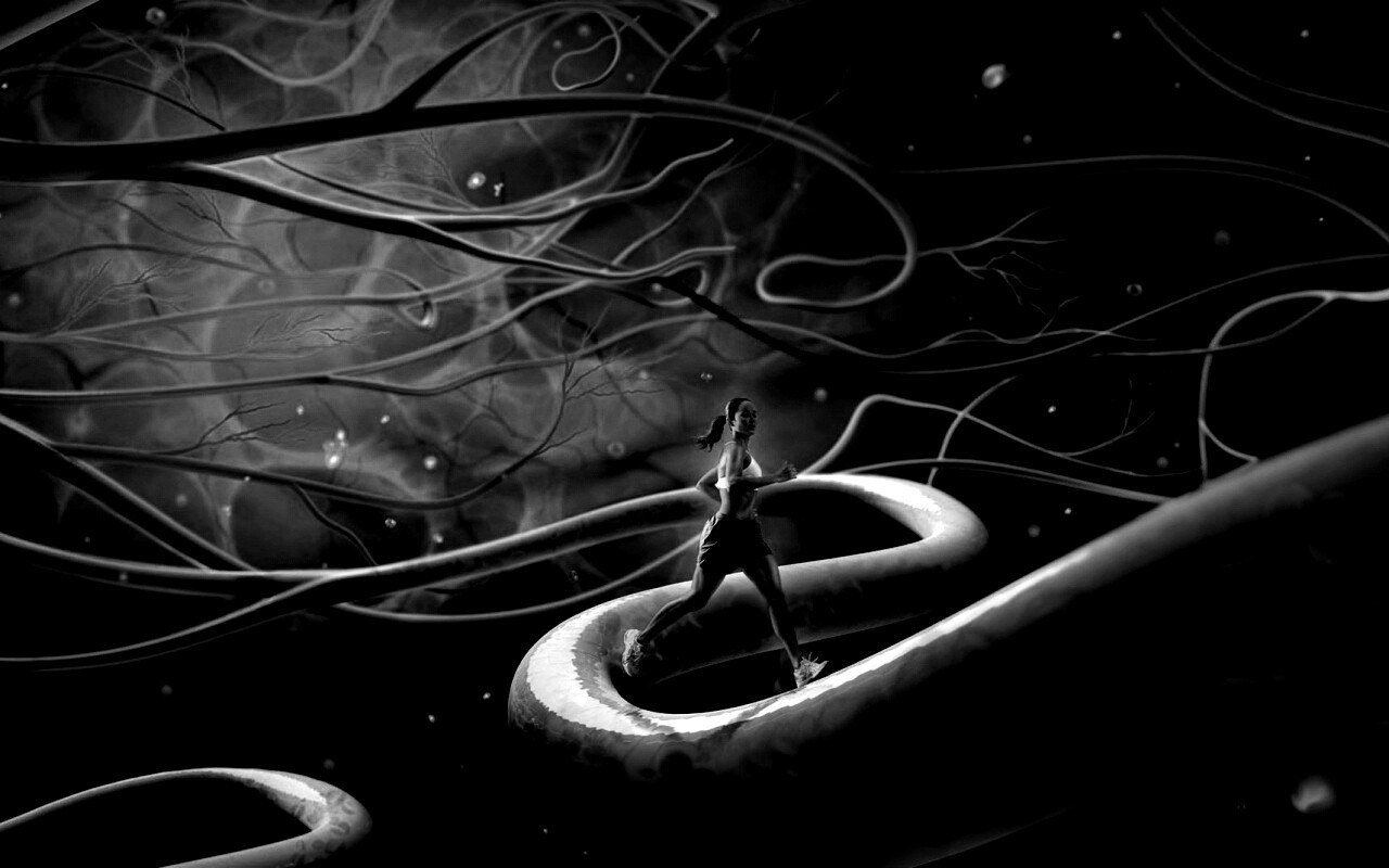 Бег крови обои