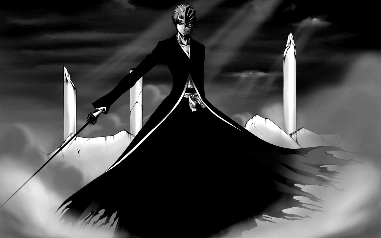 Хичиго в руинах обои