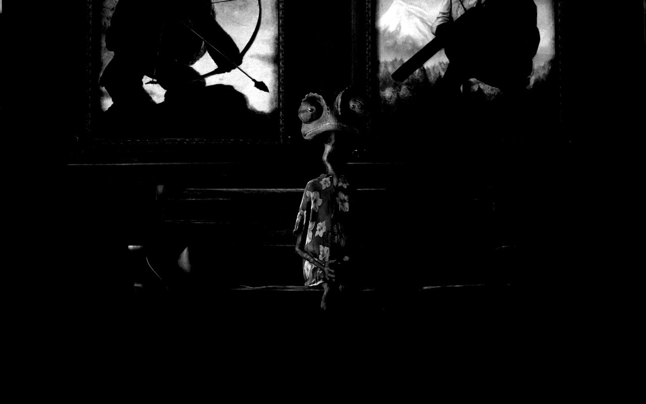 Ранго между двух картин обои