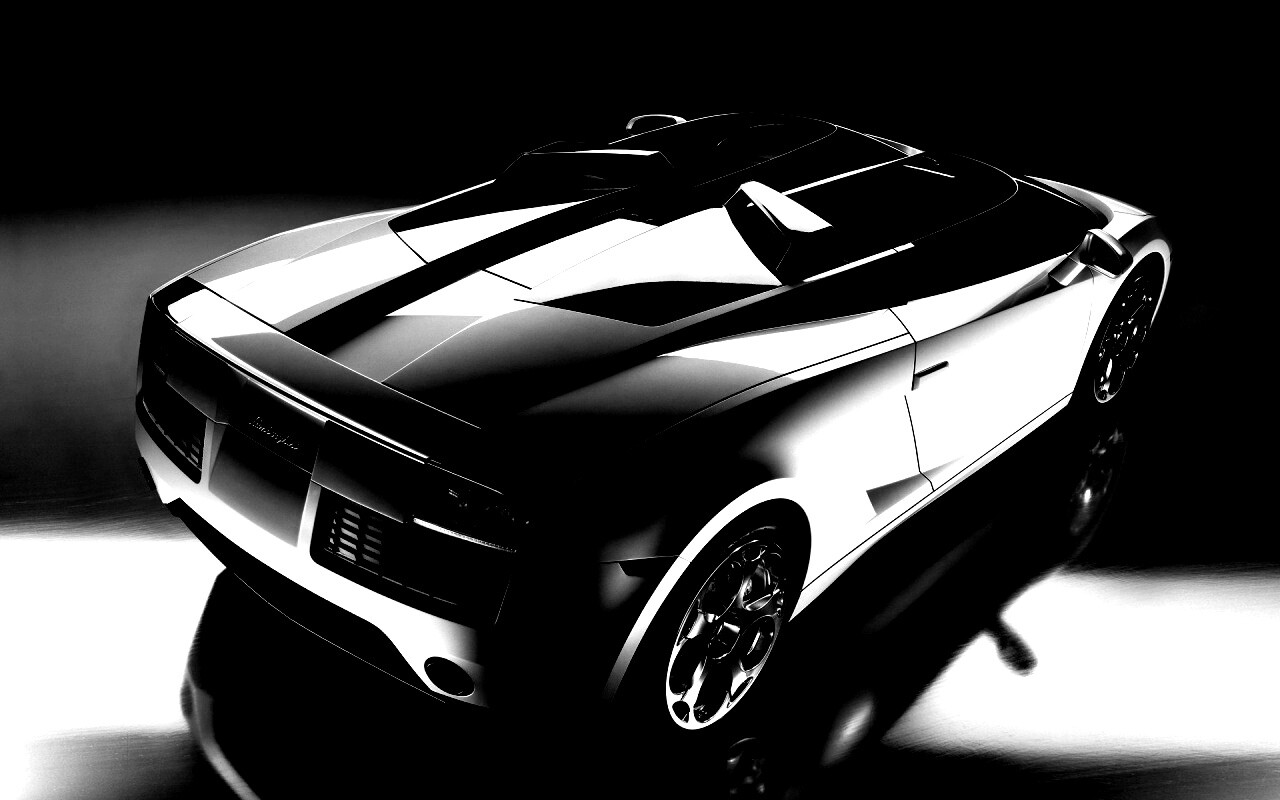 Светло-Серый Lamborghini (Сзади) обои