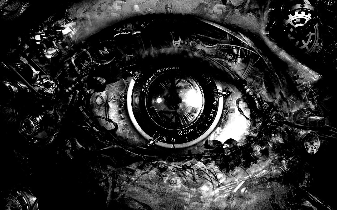 Механический глаз обои