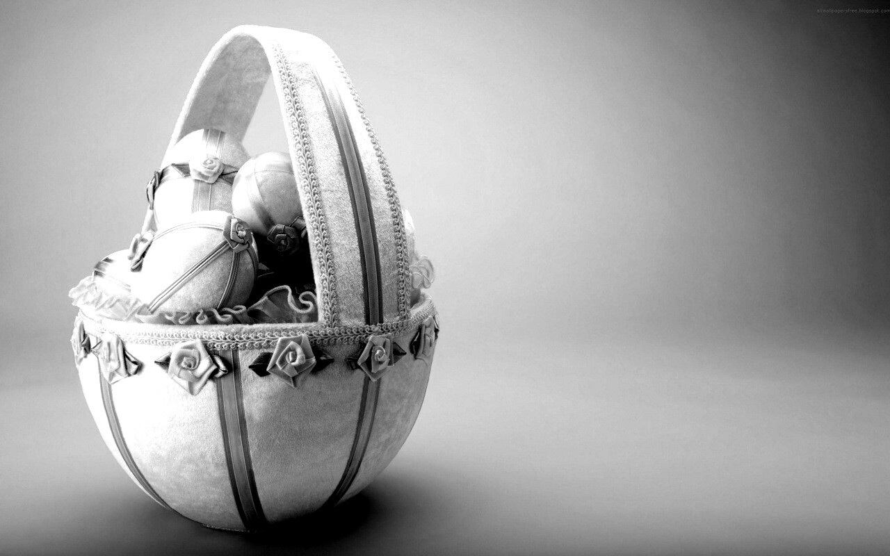 Пасхальная корзиночка обои