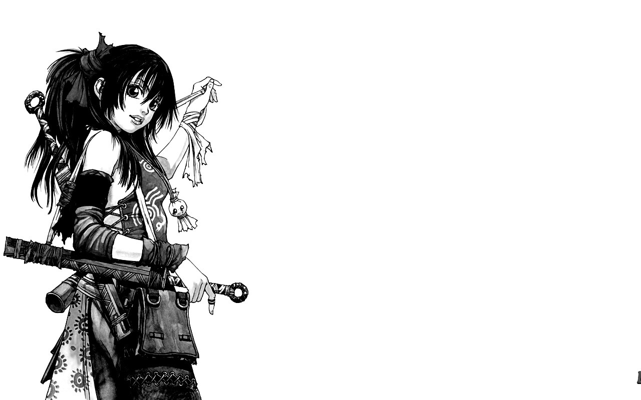 Девушка с мечом из Dangu обои