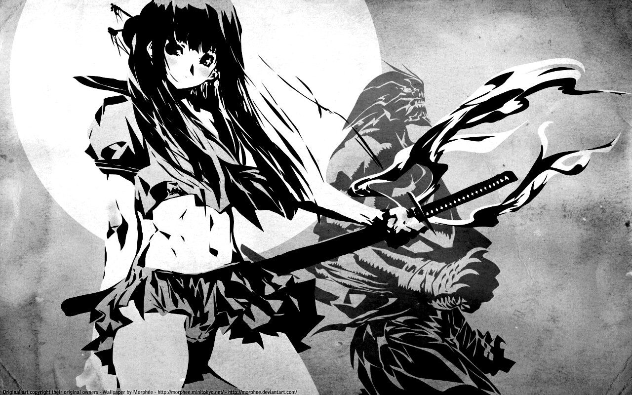 Девушка с мечом обои