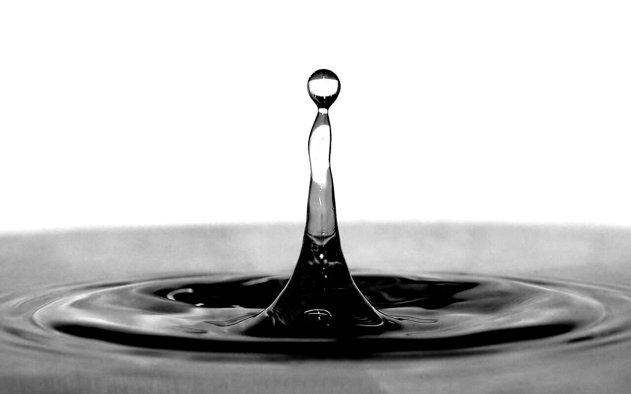 Падение капли обои