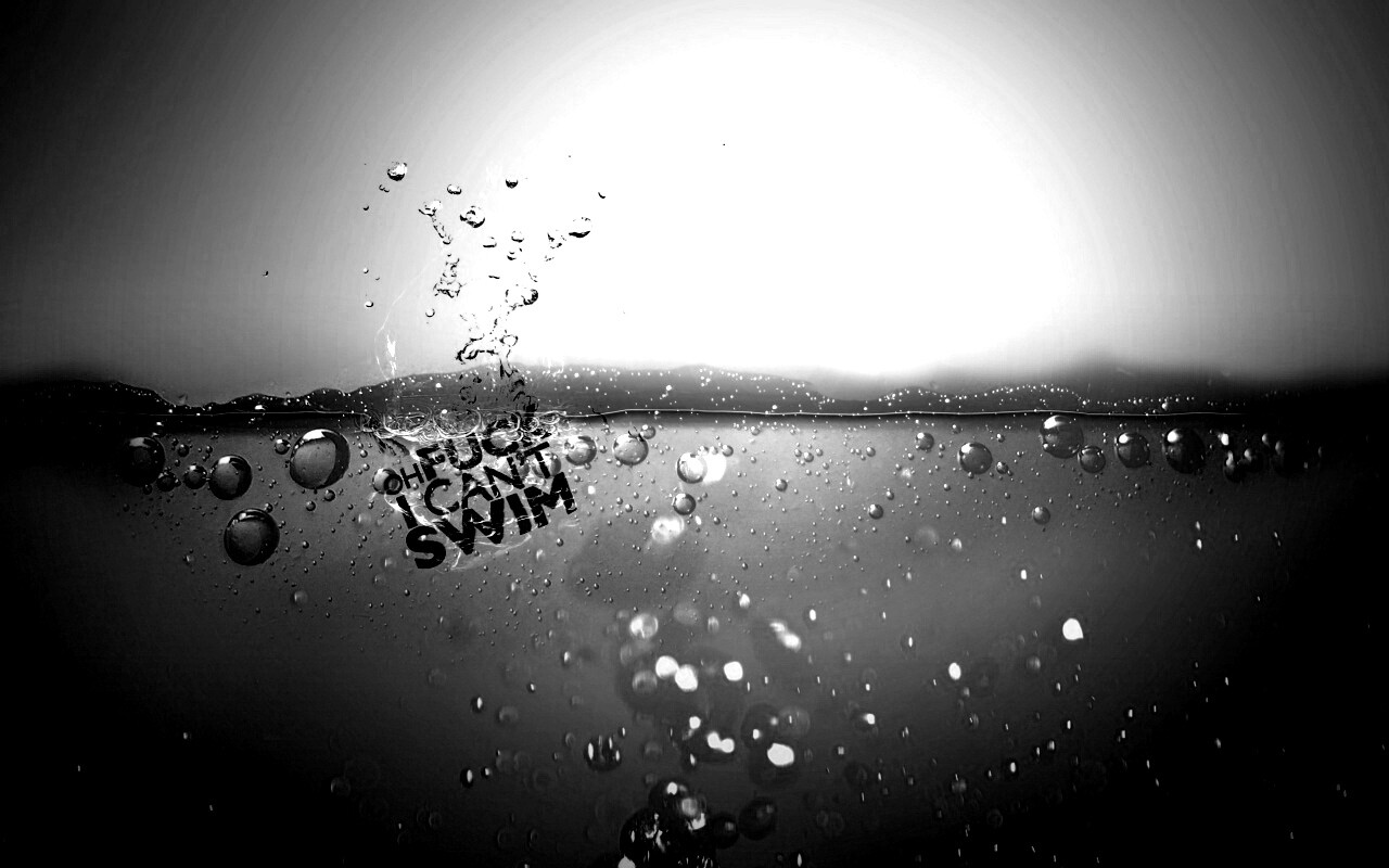 Oh fuck i cant swim обои