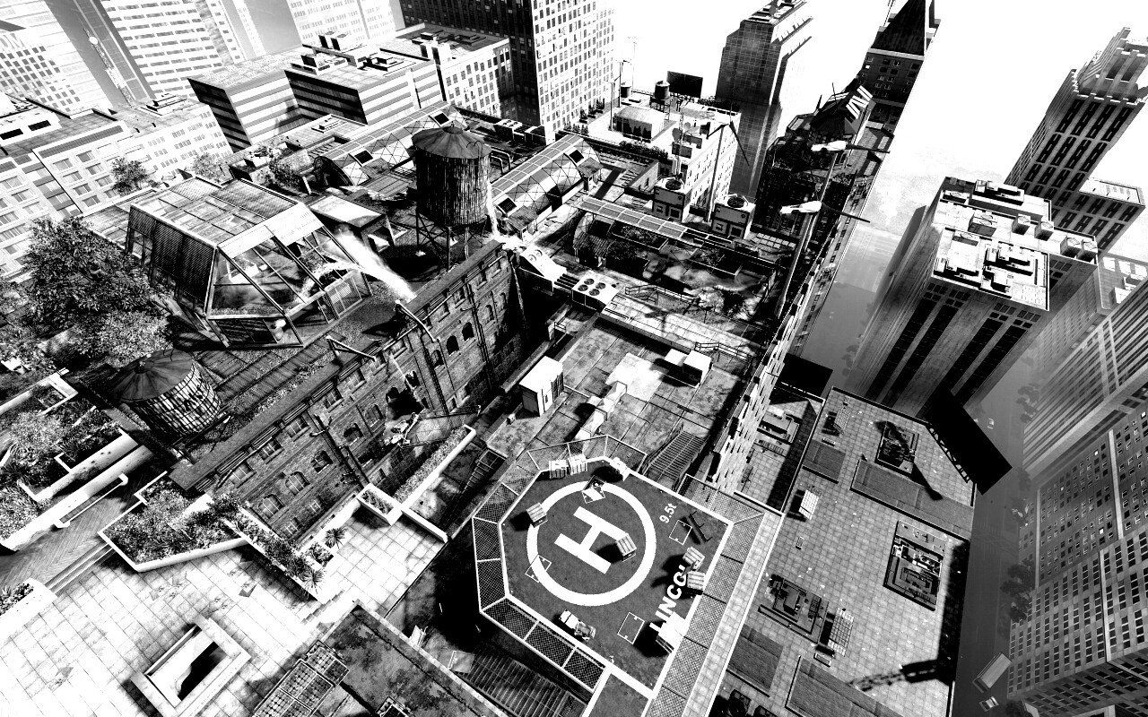 Вид сверху на карту уровня из Crysis 2 обои