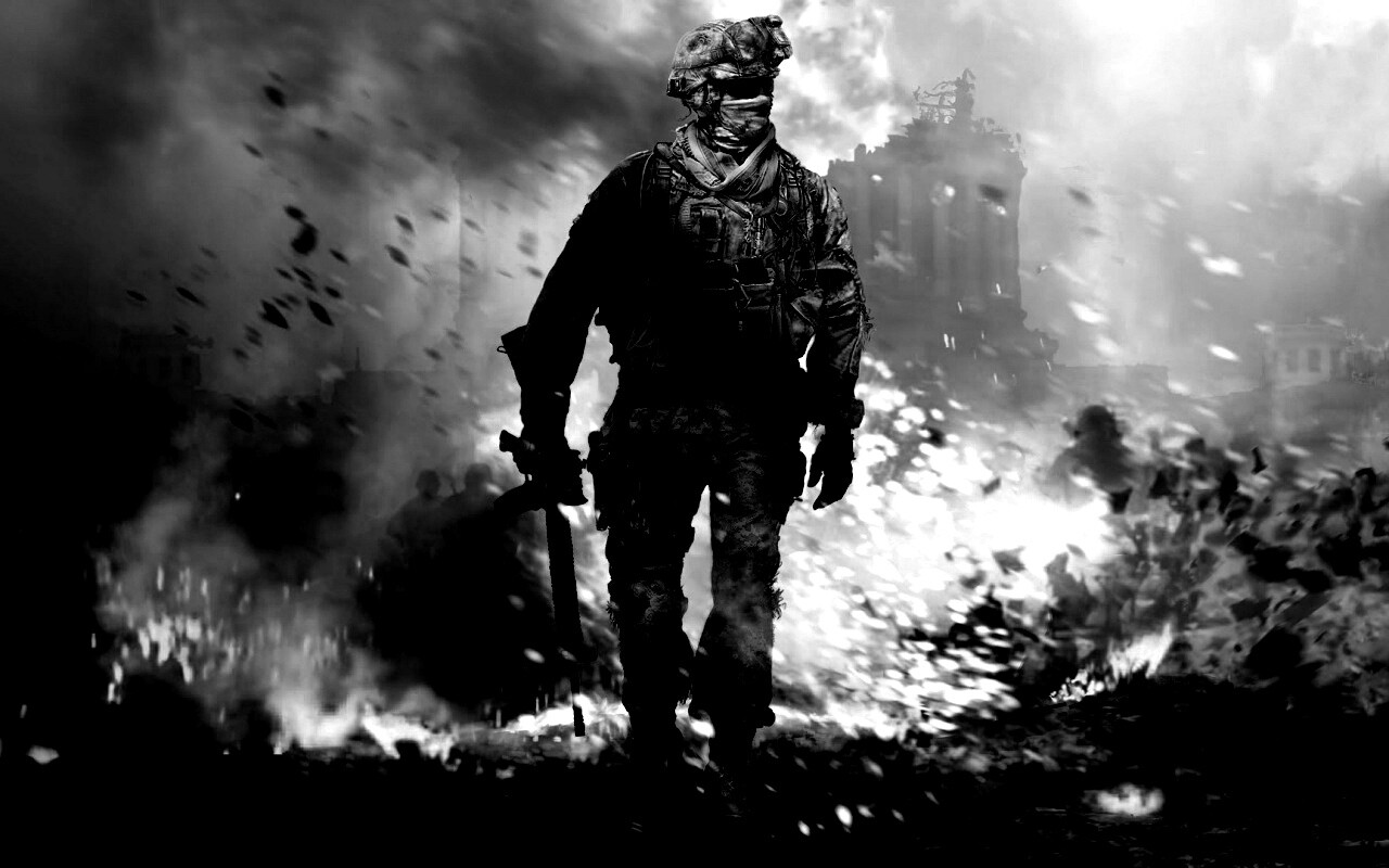 Солдат из modern warfare 2 обои