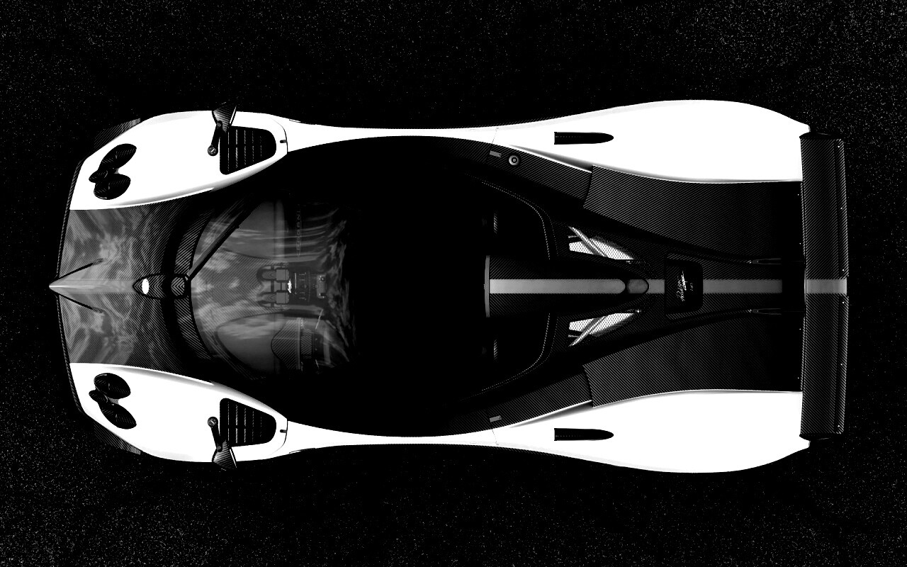 Пагани Зонда вид сверху обои