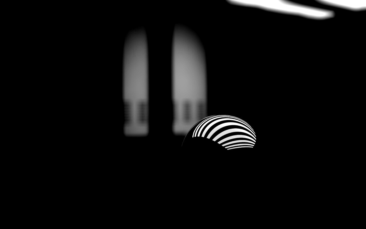 Трехмерный блестящий металлический шарик обои