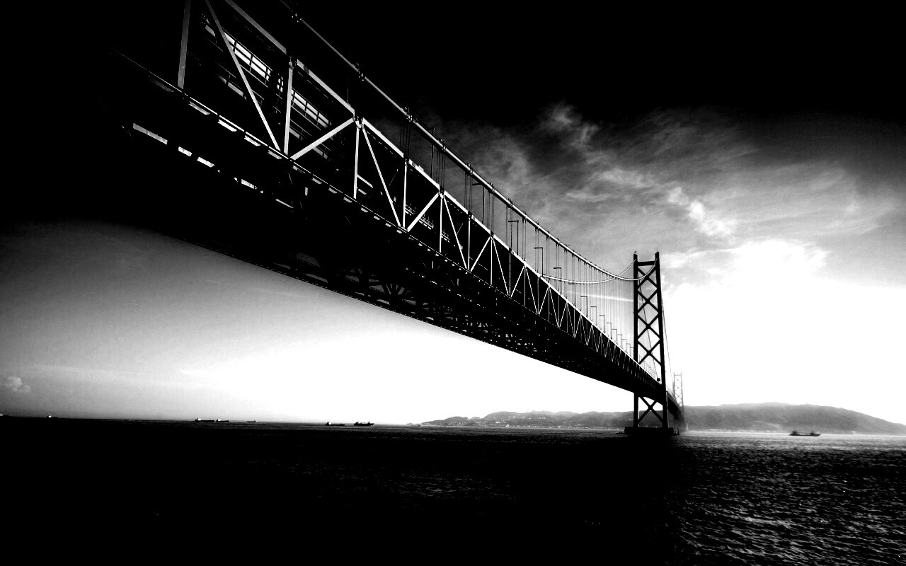 Мост Akashi Kaikyo в Японии обои