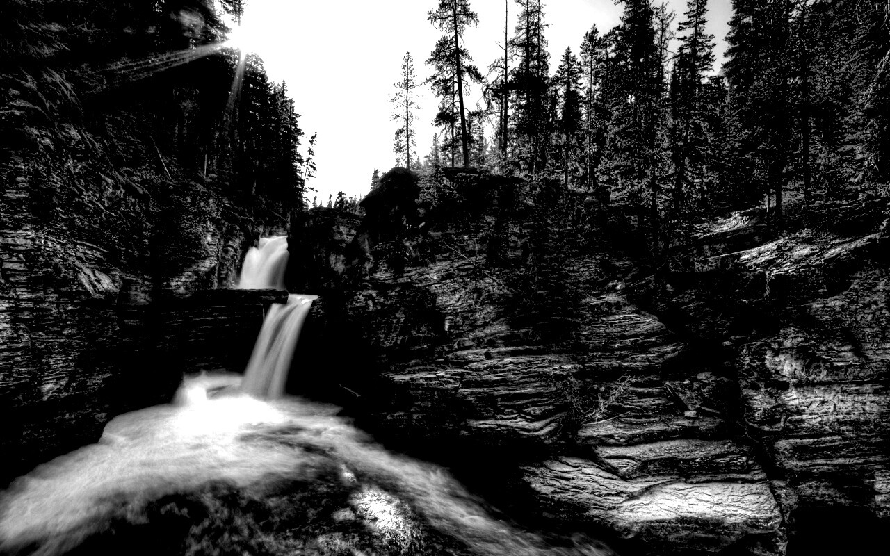 Горные водопады обои