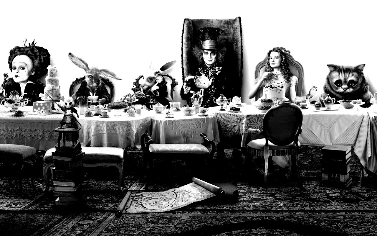 Чай в стране чудес обои