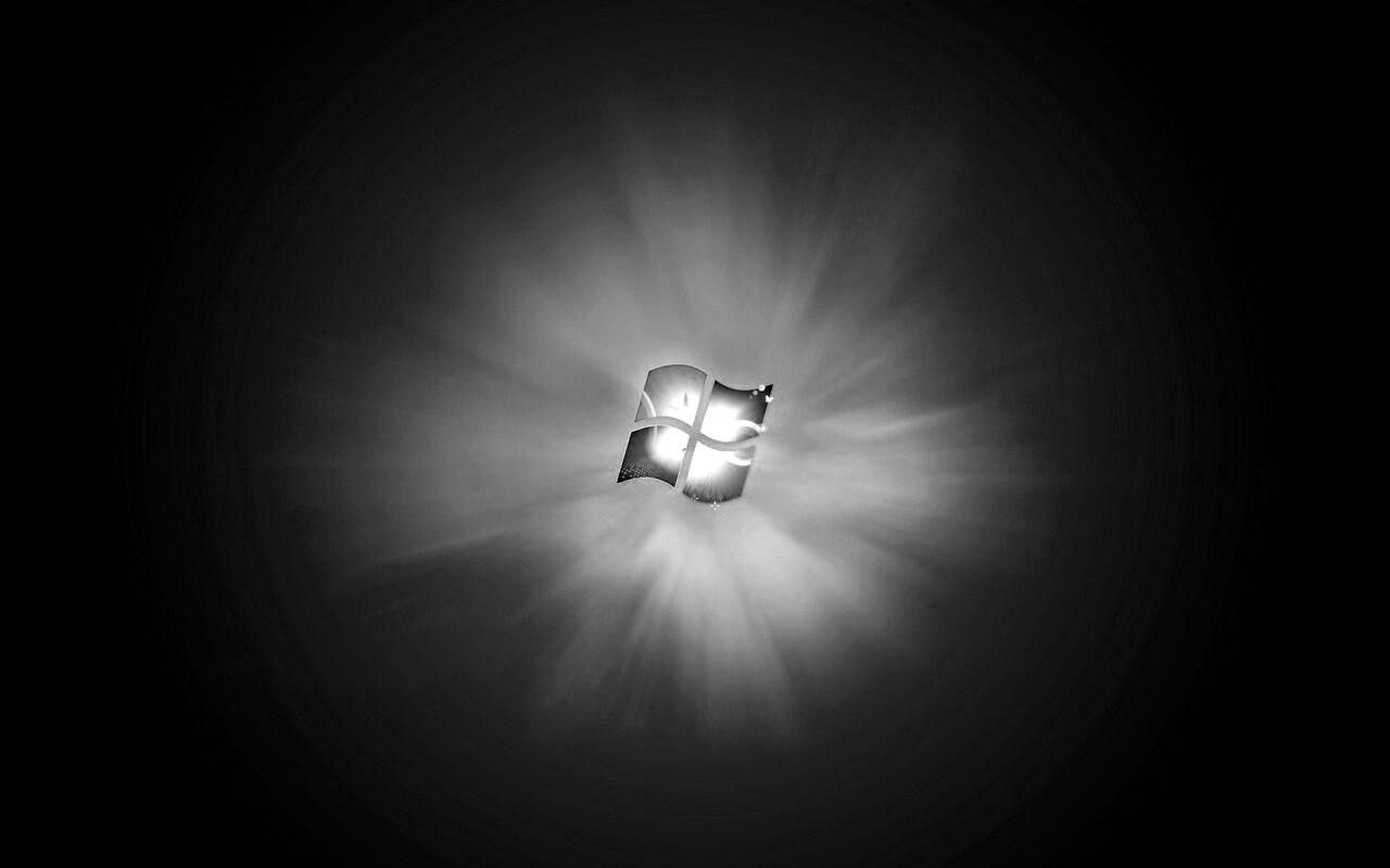 Сочный зеленый логотип Windows 7 обои